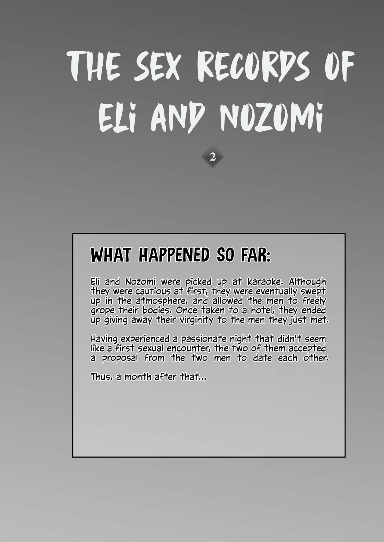 Hentai Manga Comic-THE SEX RECORDS OF ERI AND NOZOMI 2-Read-2
